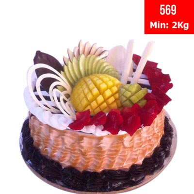 "Round shape Special Cake - code569 (2kgs) - Click here to View more details about this Product